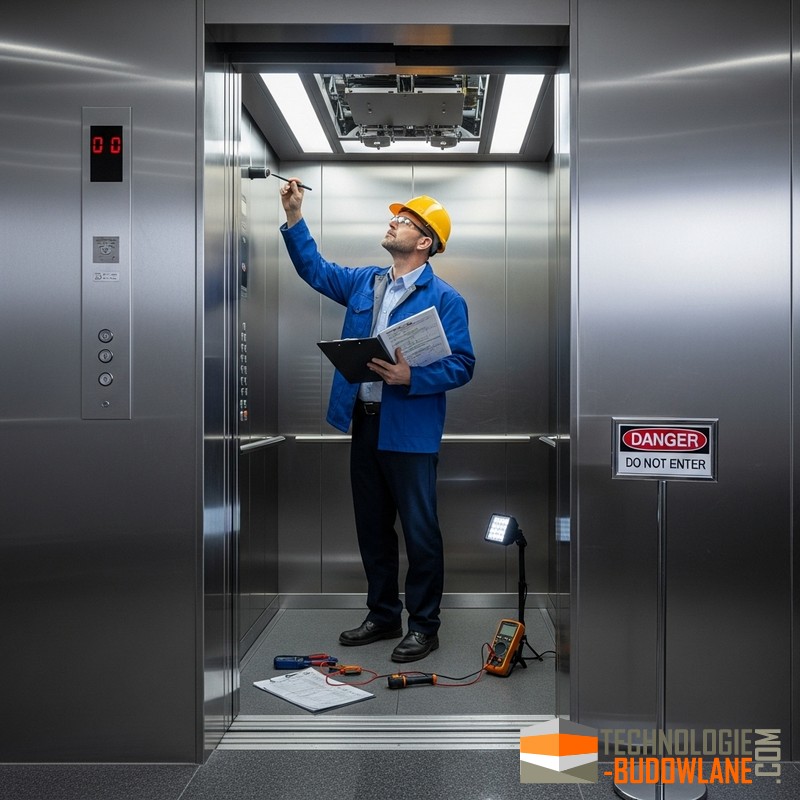 Brak UDT windy osobowej i dźwigu towarowego