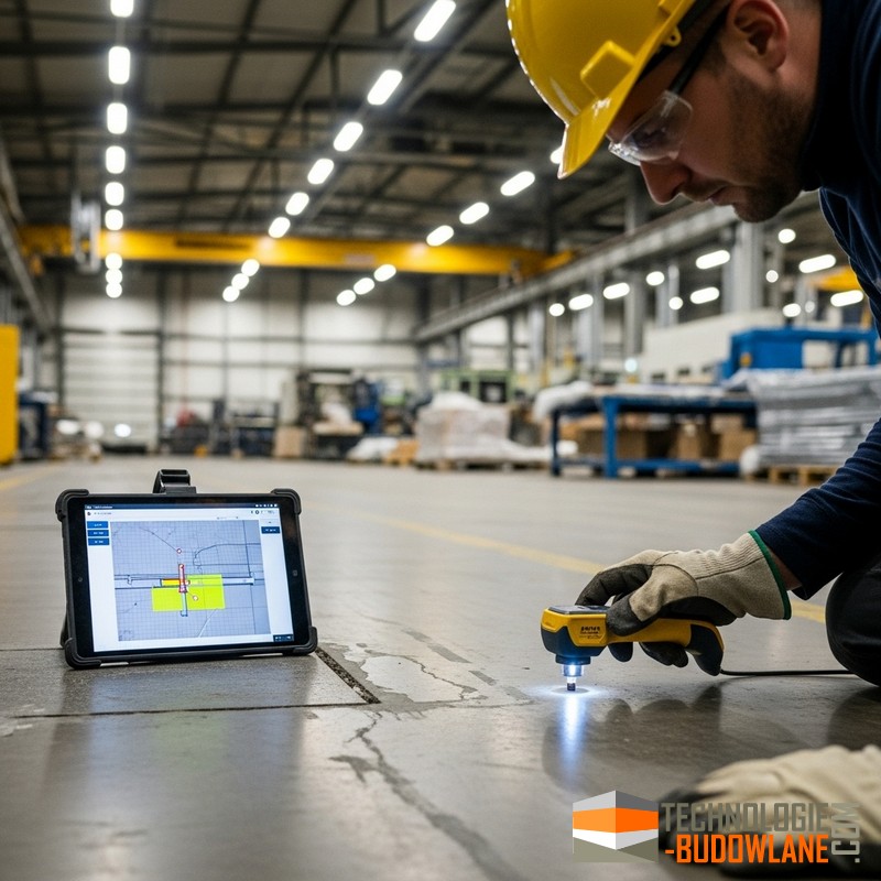 Dociążenie posadzki przemysłowej dużymi obciążeniami punktowymi lub dynamicznymi