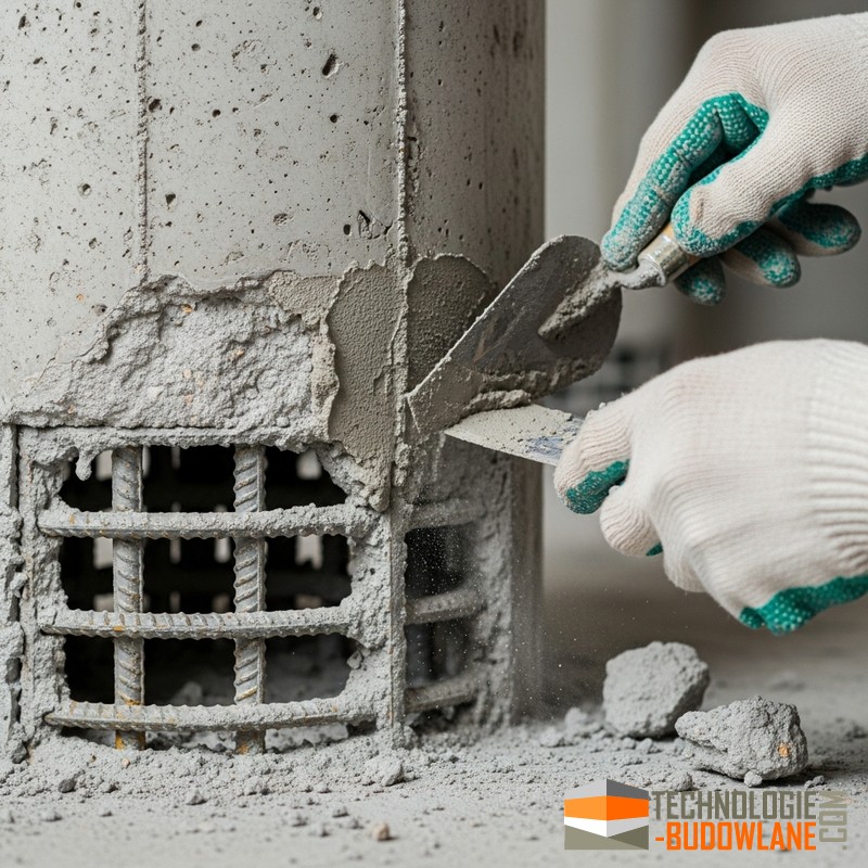 Naprawa uszkodzeń żelbetu