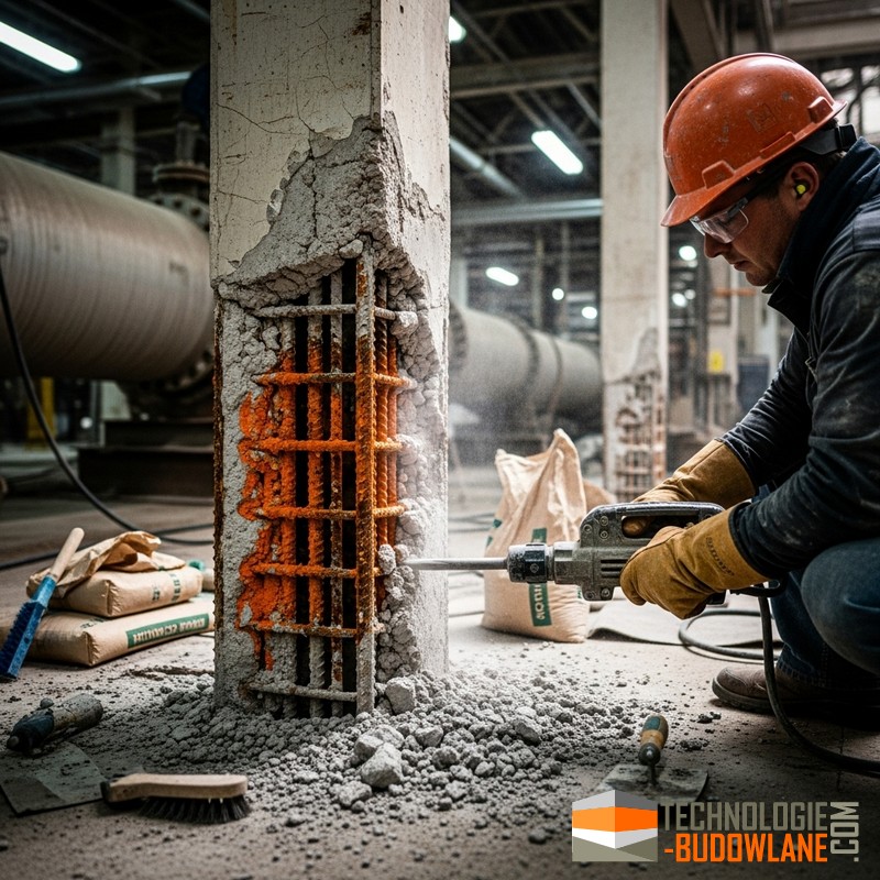 Naprawa betonu narażonego na agresywne środowisko chemiczne