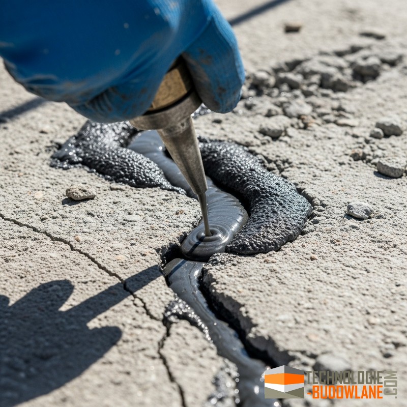 Naprawa rys w betonie