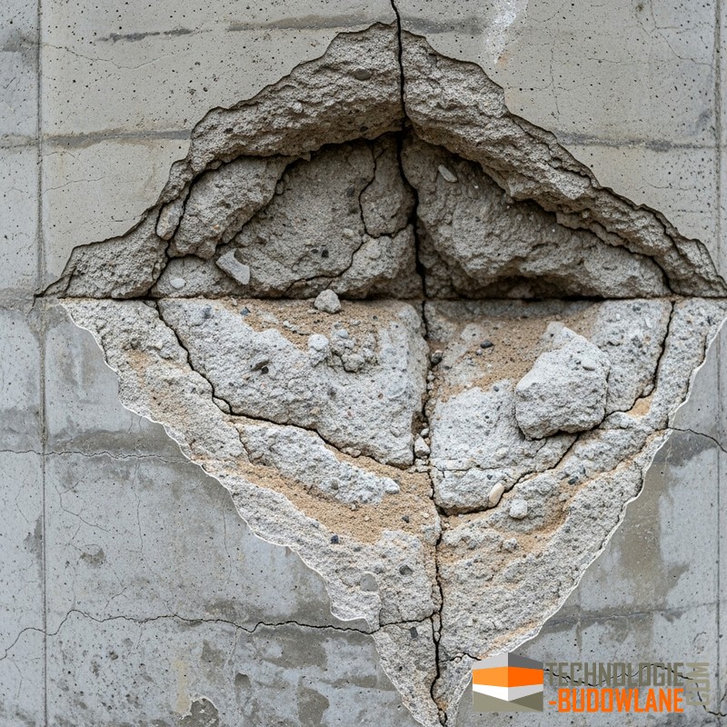 Rozwarstwienie, odspajanie, łuszczenie i kruszenie powierzchni betonu