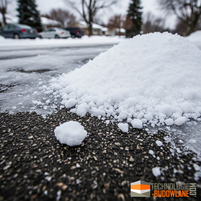 Chlorek magnezu do sypania na drógi i chodniki