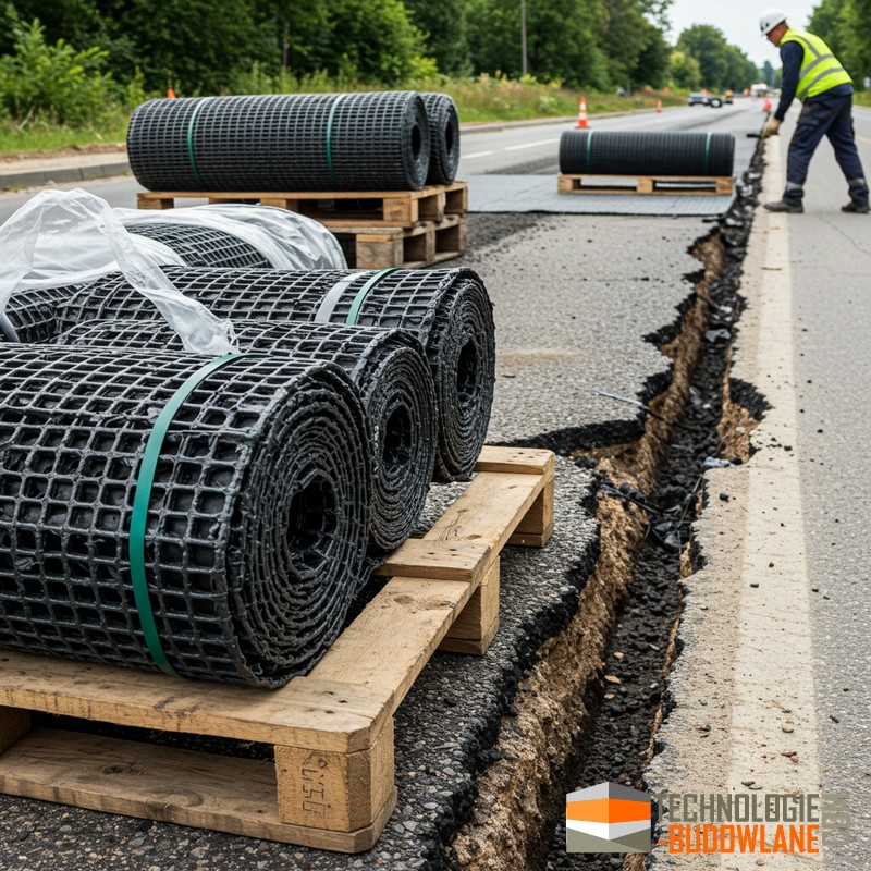 Geosyntetyki do wzmacniania i uszczelniania rozwiązań drogowych