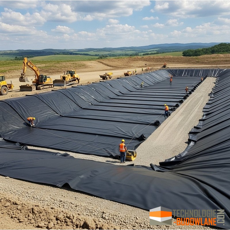 Zgrzewanie geomembran - folii PCV HDPE PEHD