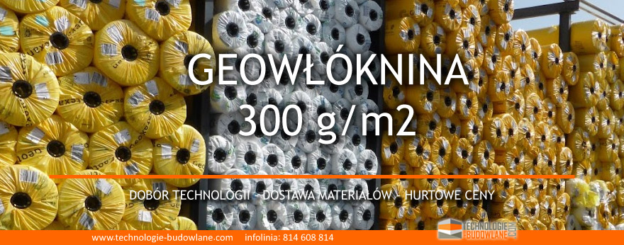 geowłóknina 300g/m2