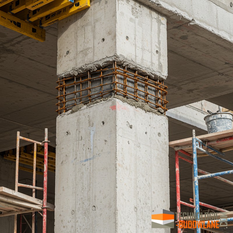 Naprawa słupów żelbetowych