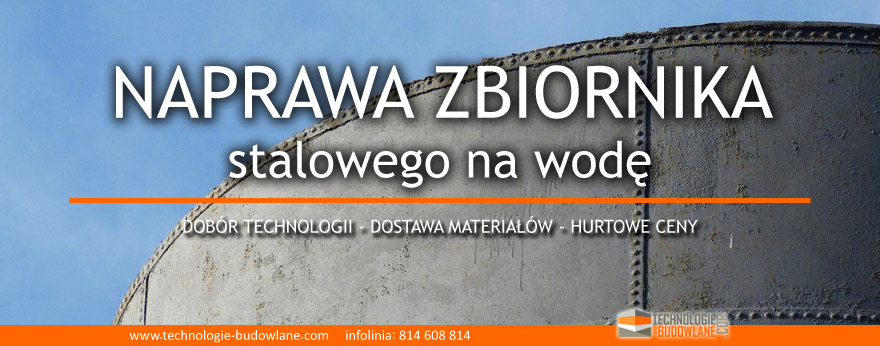 naprawa zbiornika stalowego na wode