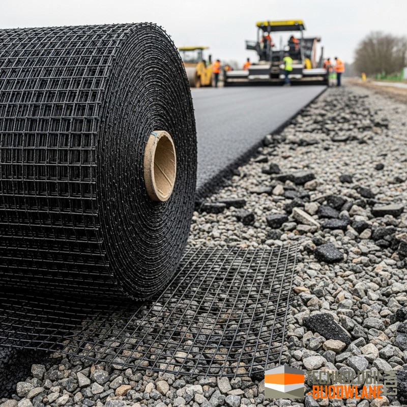 Siatka szklana do nawierzchni bitumicznych