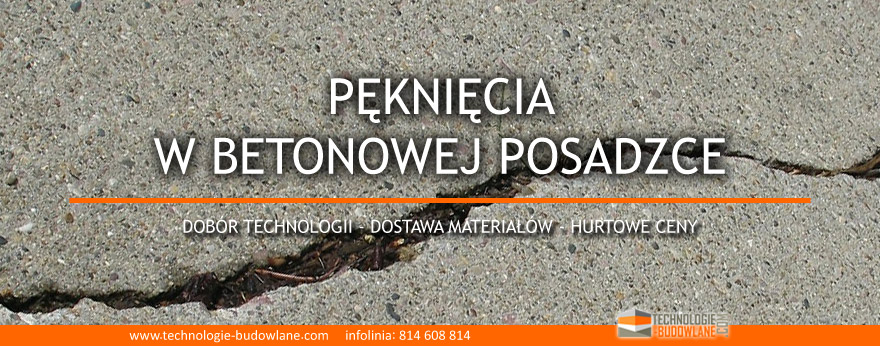 pękniecia w betonowej posadzce - naprawa popękanej posadzki