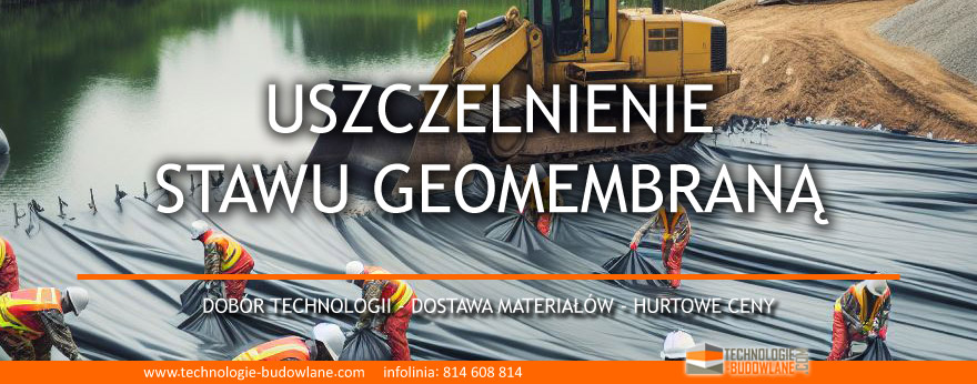 uszczelnienie stawu geomembraną