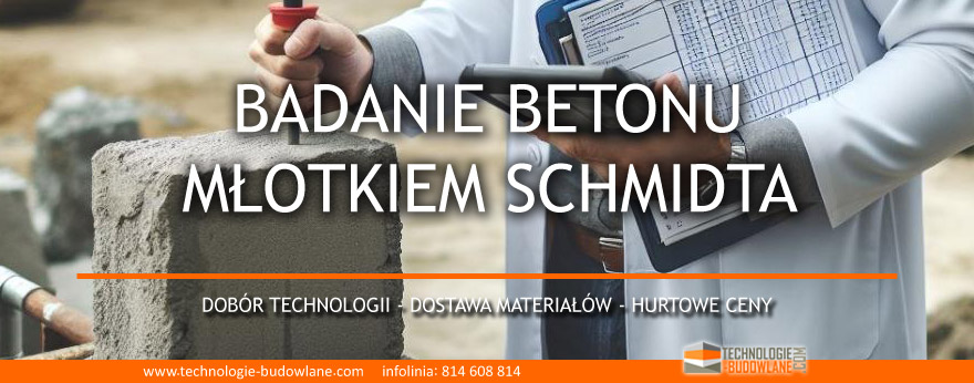 badanie młotkiem Schmidta - betonu i prefabrykatów - bloczki betonowe