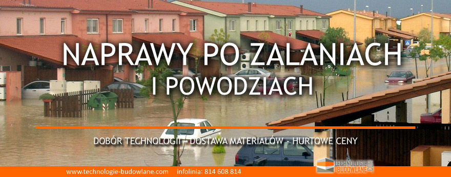 naprawy po zalaniach i powodziach