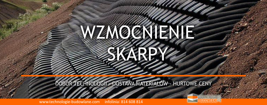 wzmocnienie skarpy - geosiatki