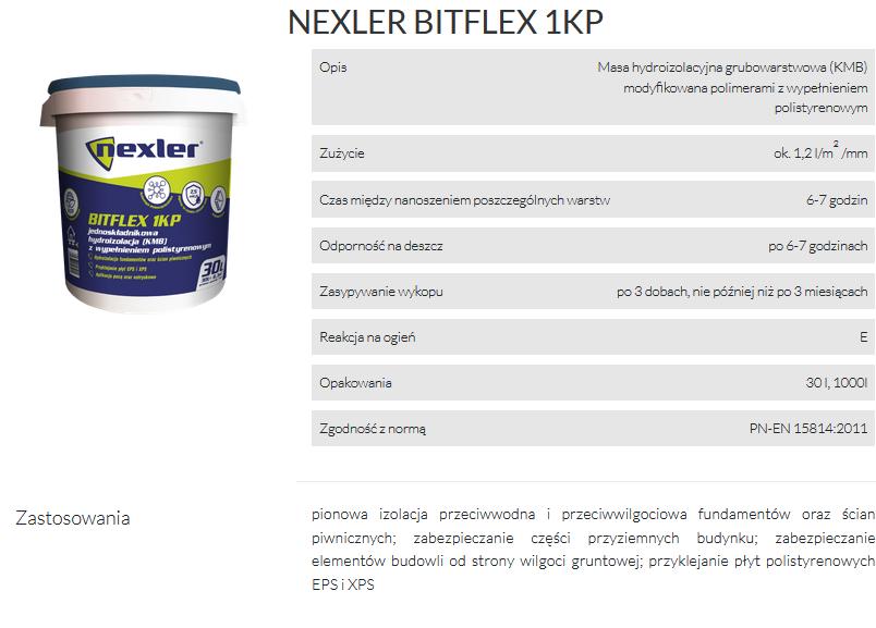bitflex 1kp - nexler - parametry