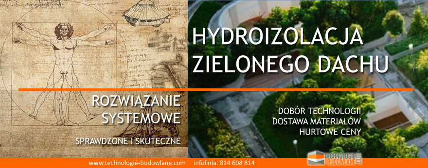 hydroizolacja zielonego dachu