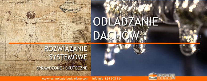 odladzanie dachów - odśnieżanie chemiczne