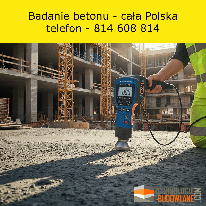 Badanie betonu na budowie